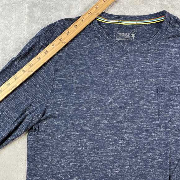 Smartwool Everyday Exploration Shirt Mens Large Blue Base Layer Outdoor - Picture 6 of 11